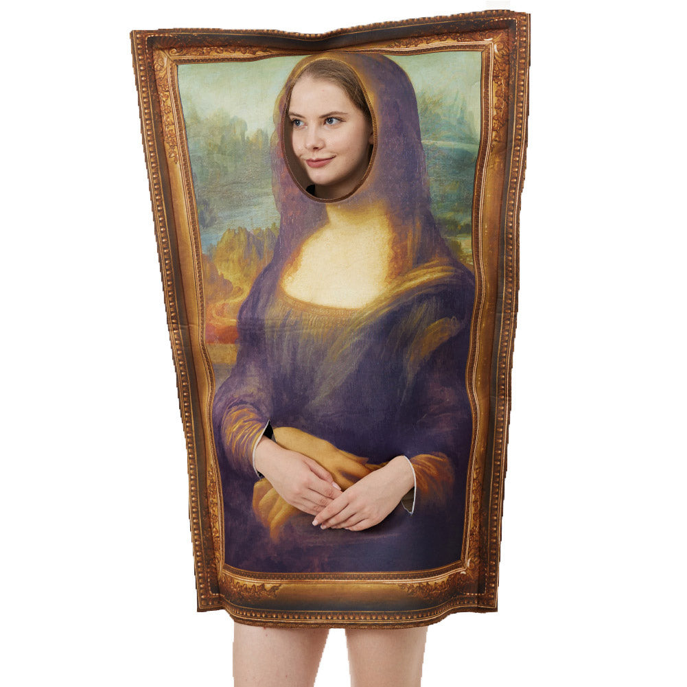 Mona Lisa Schaum Kostüm für Erwachsene Faschingkostüme Mottoparty Einheitsgröße getränk kostüm