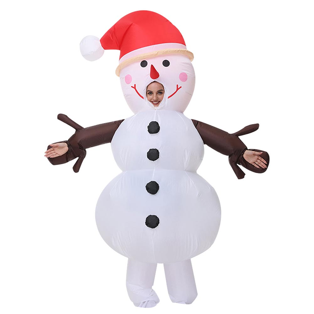 Aufblasbare Schneemann Weihnachten Cosplay Karneval Erwachsene Kostüm
