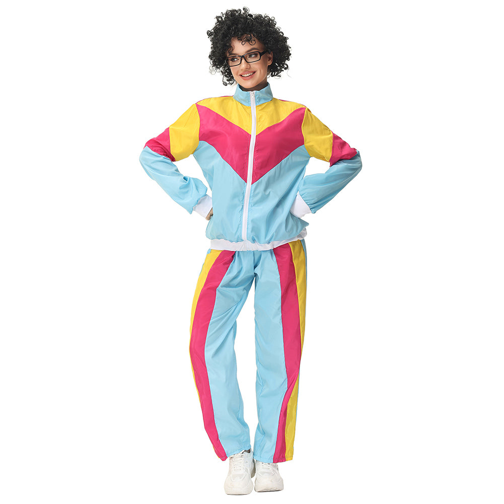 Retro Vintage Hip-Hop Disco Cosplay Kostüm Outfits Halloween Karneval Anzug