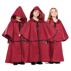 Kinder Mittelalterlich Umhang Hooded Cape mittelalterliche Karneval Halloween Kapuzenumhang