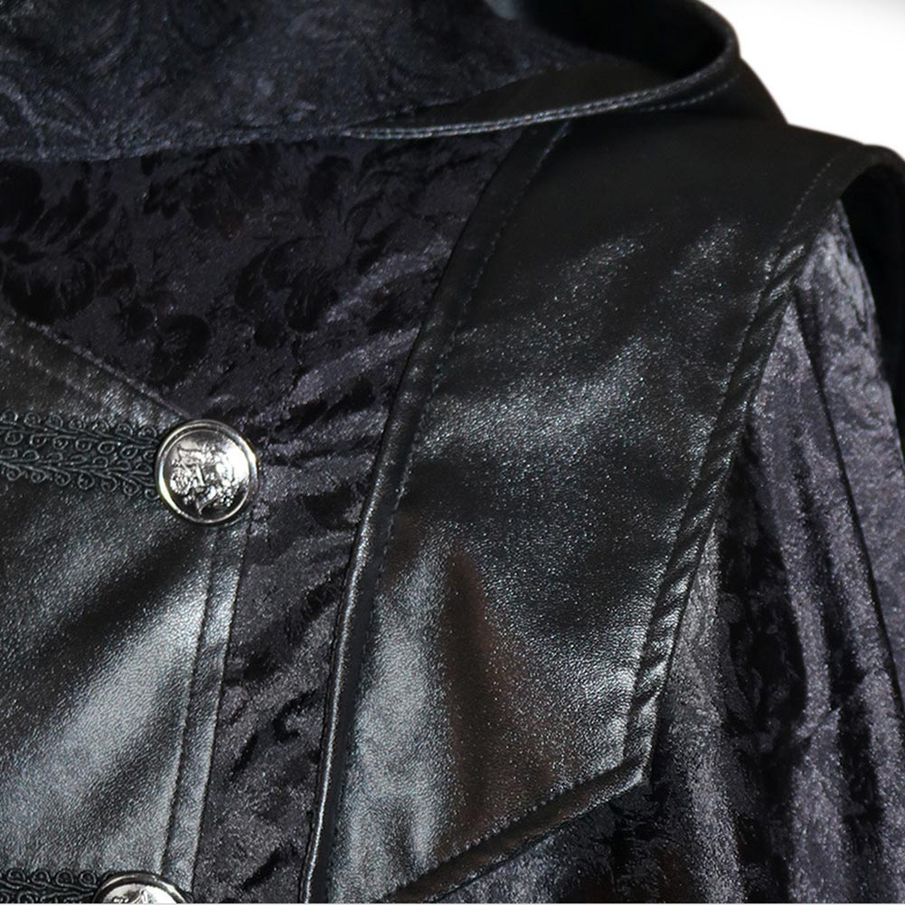 Mittelalterliche Mantel Steampunk Hooded Halloween Jacke Cosplay Kostüme für Herren