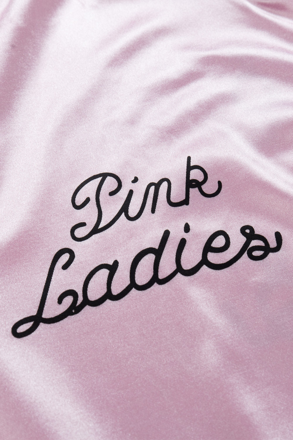 Damen Pink Lady Jacke Retro Halloween 50er Jahre Kostüm Rock Roll Lady mit Schal