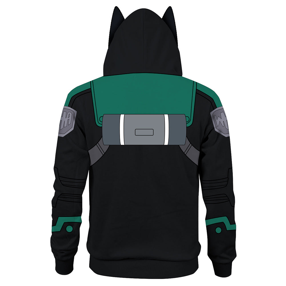 My Hero Academia the Movie 3: World Heroes' Mission Midoriya Izuku  Cosplay Jacke 3D Druck Sweatshirt Kapuzenpullover Unisex