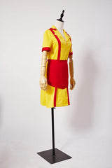 2 Broke Girls Max Caroline Kellnerinnen Uniform Kleid Cosplay Kostüm Karneval für Mottoparty - Karnevalkostüme