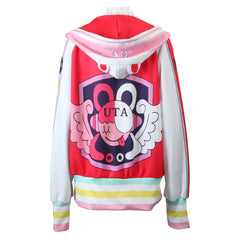 One Piece UTA Cosplay Kostüm Mantel Outfits Halloween Karneval Jacke mit Reißverschluss