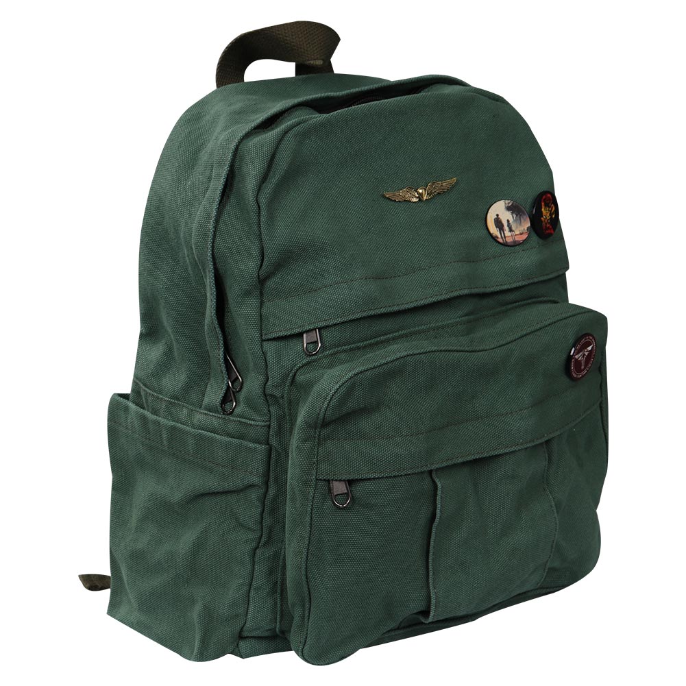 Erwachsene Unisex The Last of Us Ellie Cosplay grün Rucksack Schulrucksack Stundenten Rucksack