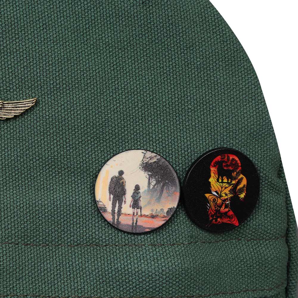Erwachsene Unisex The Last of Us Ellie Cosplay grün Rucksack Schulrucksack Stundenten Rucksack