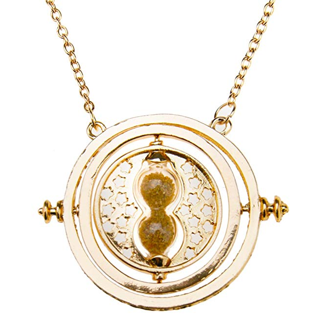 Harry Potter Hermione Granger Time Turner Rotating Hourglass Halskette Pendant Necklace Requisiten