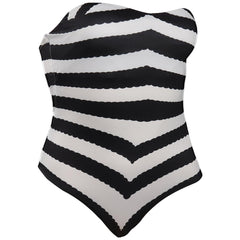 Kinder Mädchen Cosplay Kostüm Outfits Halloween Karneval Party Anzug Barbie Anzug schwarz-weiß gestreift Badeanzug