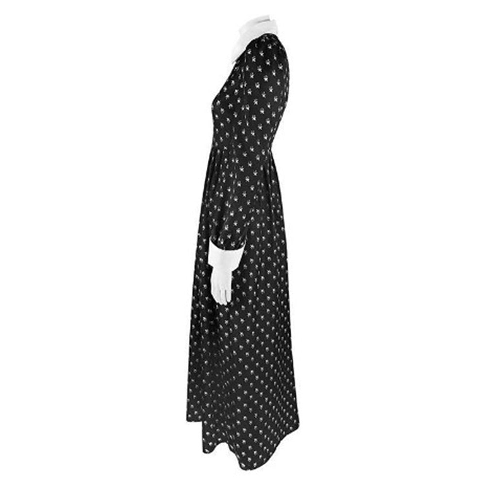 The Addams Family (2022) Mittwoch Cosplay Kostüm Outfits Halloween Karneval Kleid