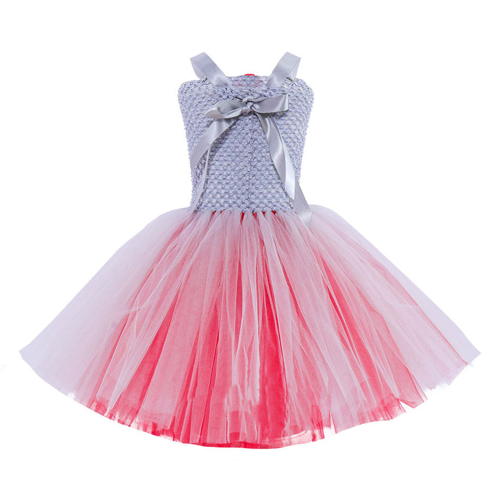 Mädchen It Joker Cosplay Kostüm Mesh Outfits Halloween Karneval Kleid