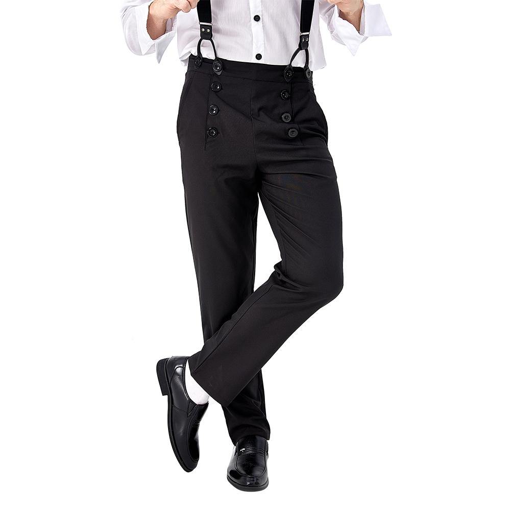 Mittelalter Herren Punk Hose Steampunk Jeans Erwachsene auch für Alltag - Karnevalkostüme