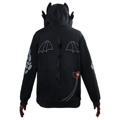 Drachenzähmen leicht gemacht 3 Die geheime Welt Toothless Hoodie Pullover mit Kaputze Pulli für Erwachsene