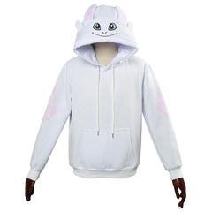 Drachenzähmen leicht gemacht 3 Die geheime Welt Toothless Hoodie Pullover mit Kaputze Pulli für Erwachsene Weiß Hoodie - Karnevalkostüme