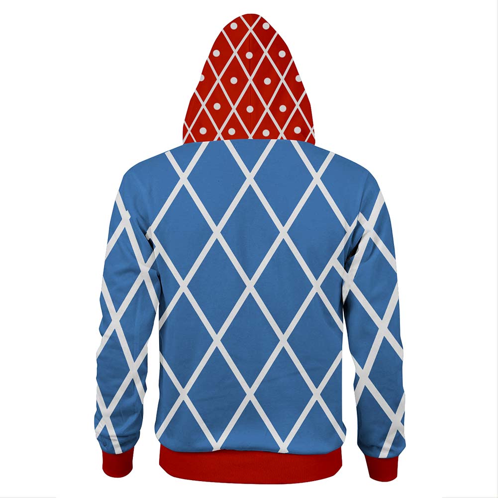 Jotaro Kujo JoJo's Bizarre Adventure: Golden Wind Hoodie Hooded Pulli Kaputzepullover für Erwachsene