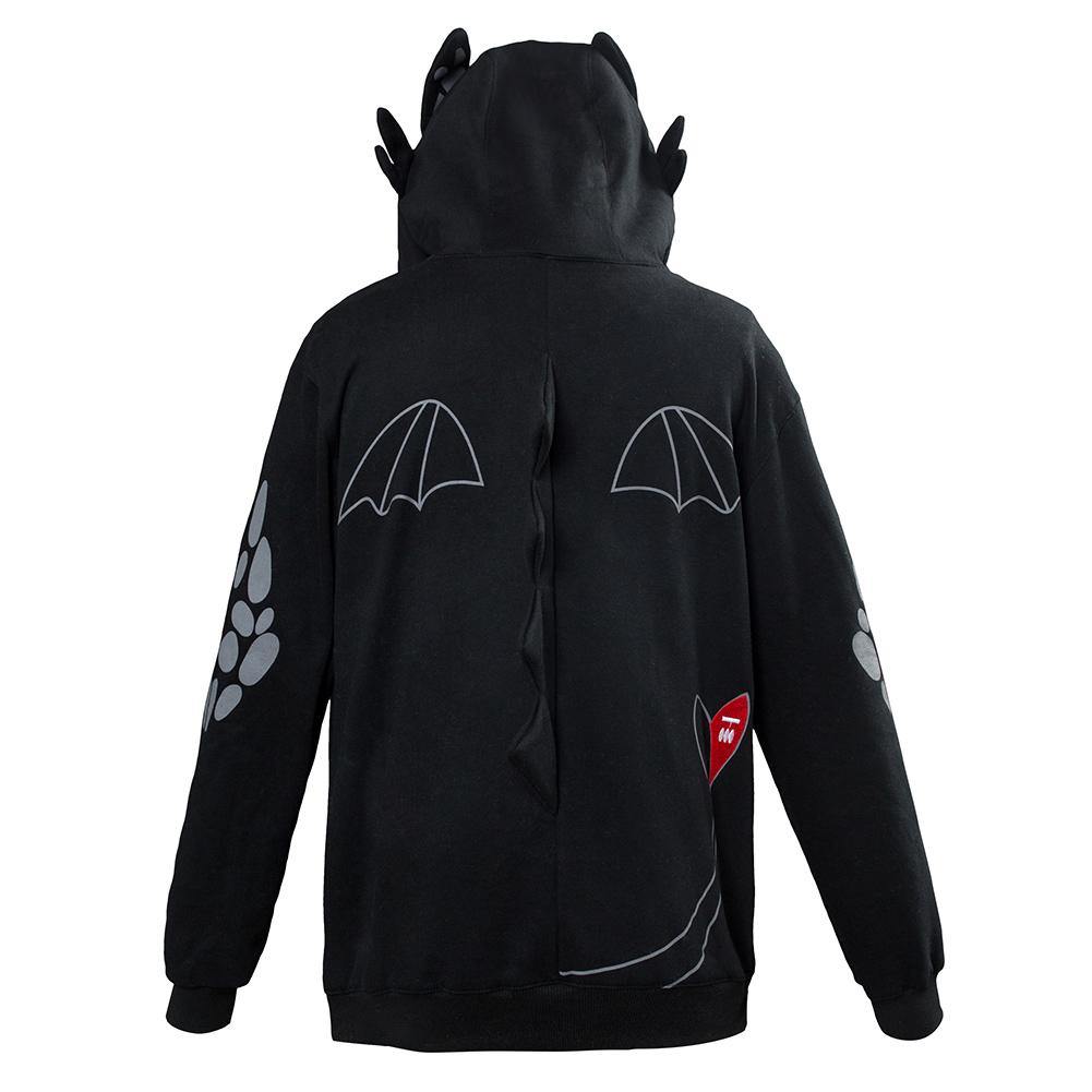 Kinder Drachenzähmen leicht gemacht 3 Die geheime Welt Toothless Hoodie Pullover mit Kaputze Jacke Pulli für Kinder - Karnevalkostüme