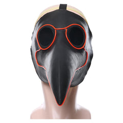 Pestarzt Pestdoktor Doctor Schnabel Maske aus Latex Cosplay Requisite Beleuchtend - Karnevalkostüme