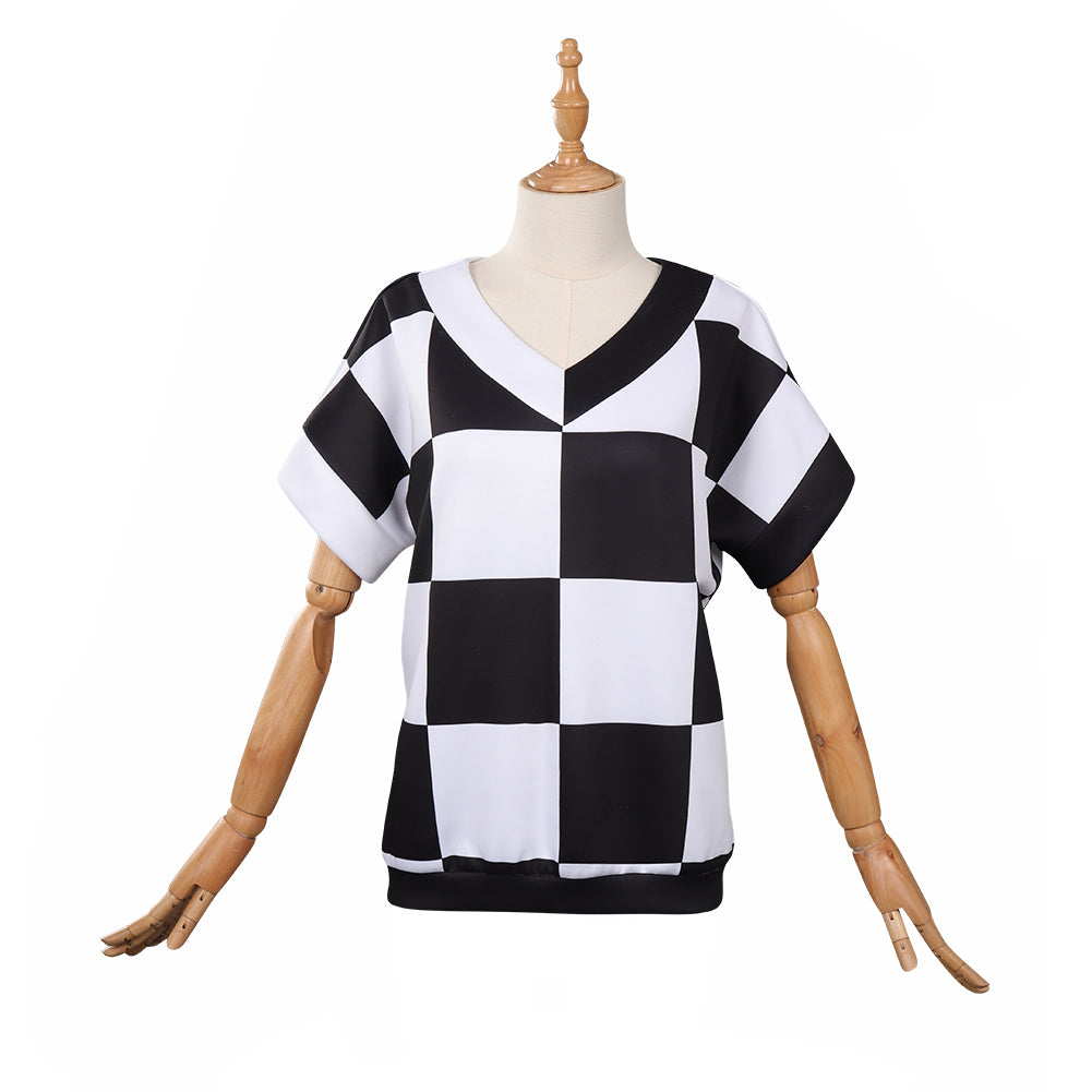 Wednesday Addams Cosplay Outfits Halloween Karneval Originell Weste