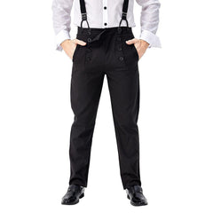 Mittelalter Herren Punk Hose Steampunk Jeans Erwachsene auch für Alltag - Karnevalkostüme