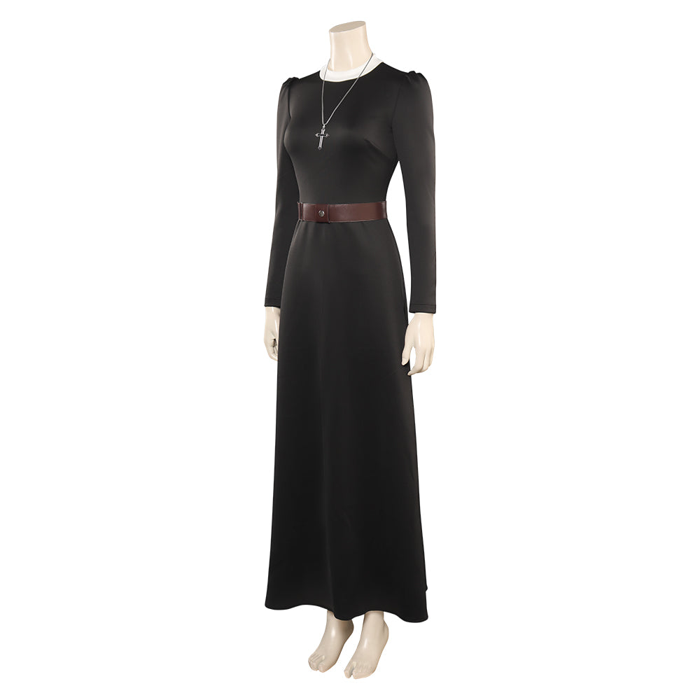 Damen Die Nonne Halloween Cosplay Kostüm Outfits Halloween Karneval Anzug