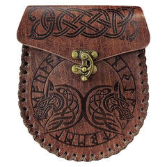 Damen mittelalterliche Retro-Tasche Wikinger Stil Cosplay Gürteltasche Halloween Karneval Kostüm Zubehör