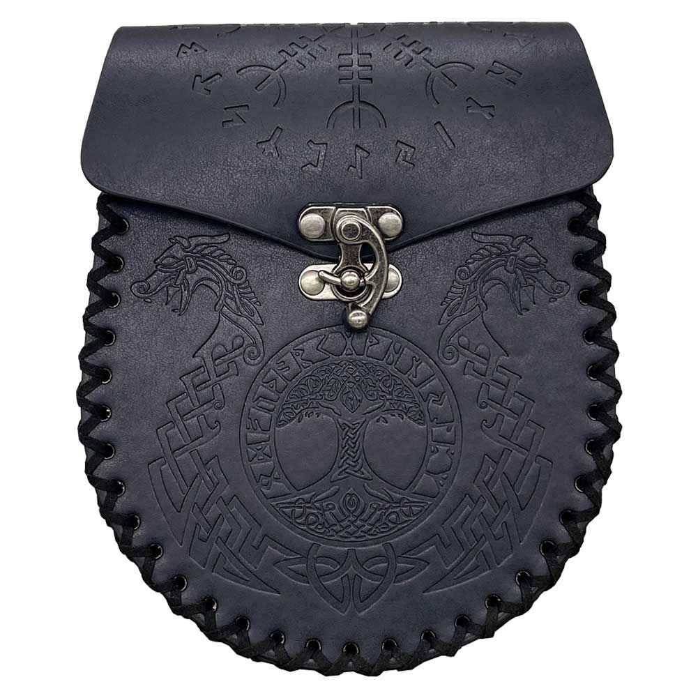 Damen mittelalterliche Retro-Tasche Wikinger Stil Cosplay Gürteltasche Halloween Karneval Kostüm Zubehör