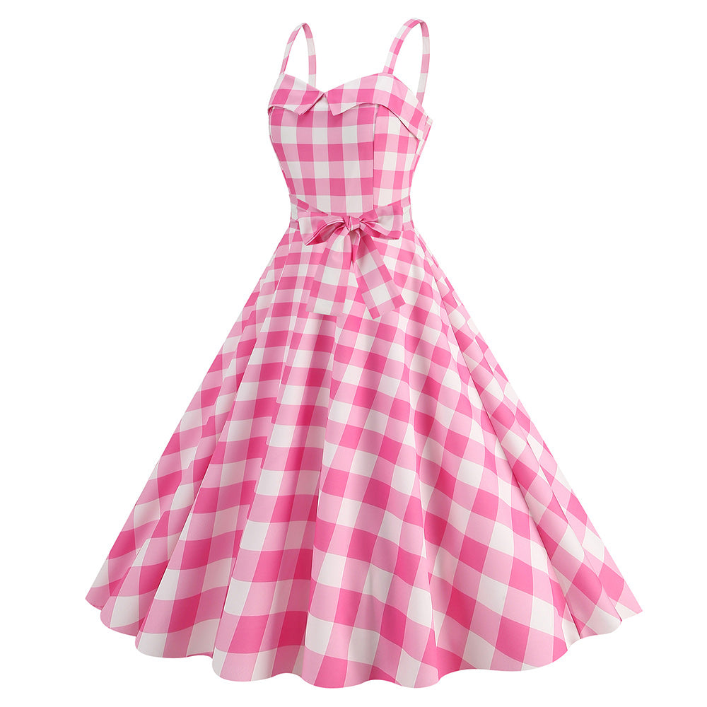 Damen rosa Cosplay Kostüm Rosa Kleid Outfits Halloween Karneval Party Anzug