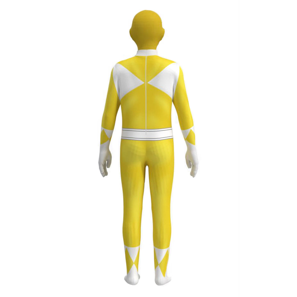 Kinder Mighty Morphin Power Rangers Trini Cosplay Kostüm Halloween Karneval Jumpsuit
