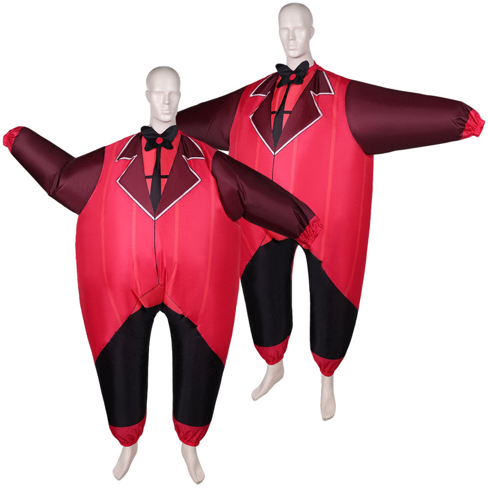 Erwachsene unisex Hazbin Hotel Aufblasbare Anzüge Fancy Party Dress Halloween Karneval Party Anzug Aufblasbare Kostüm Alastor