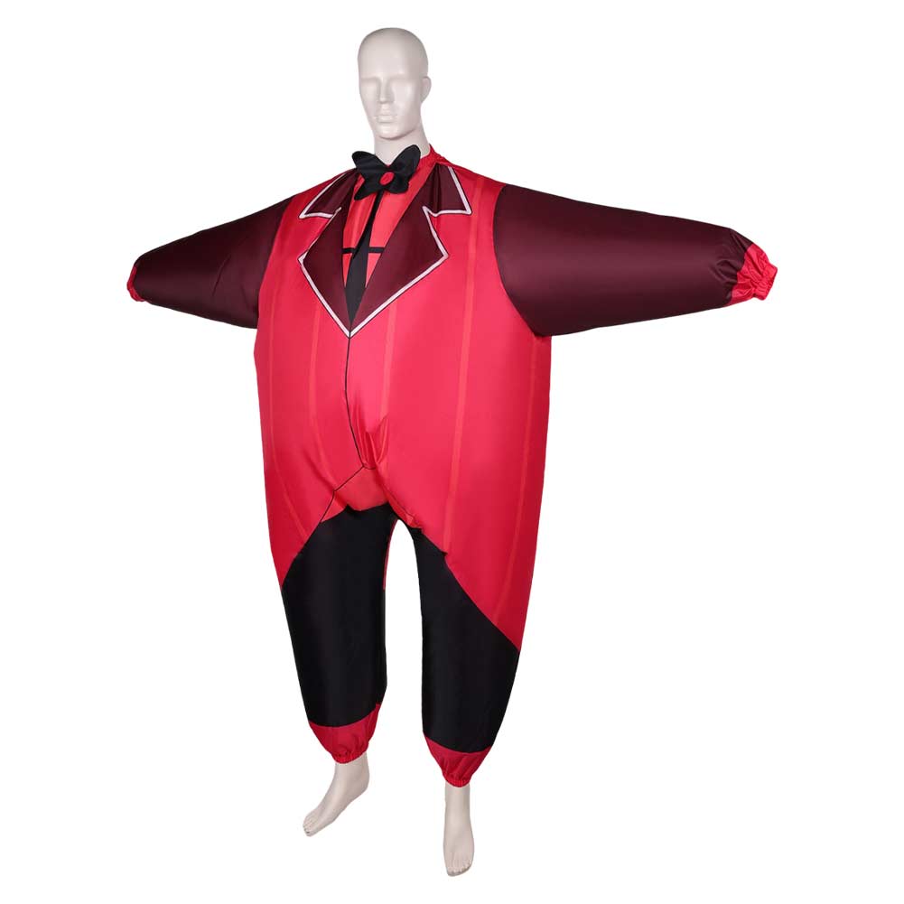 Erwachsene unisex Hazbin Hotel Aufblasbare Anzüge Fancy Party Dress Halloween Karneval Party Anzug Aufblasbare Kostüm Alastor