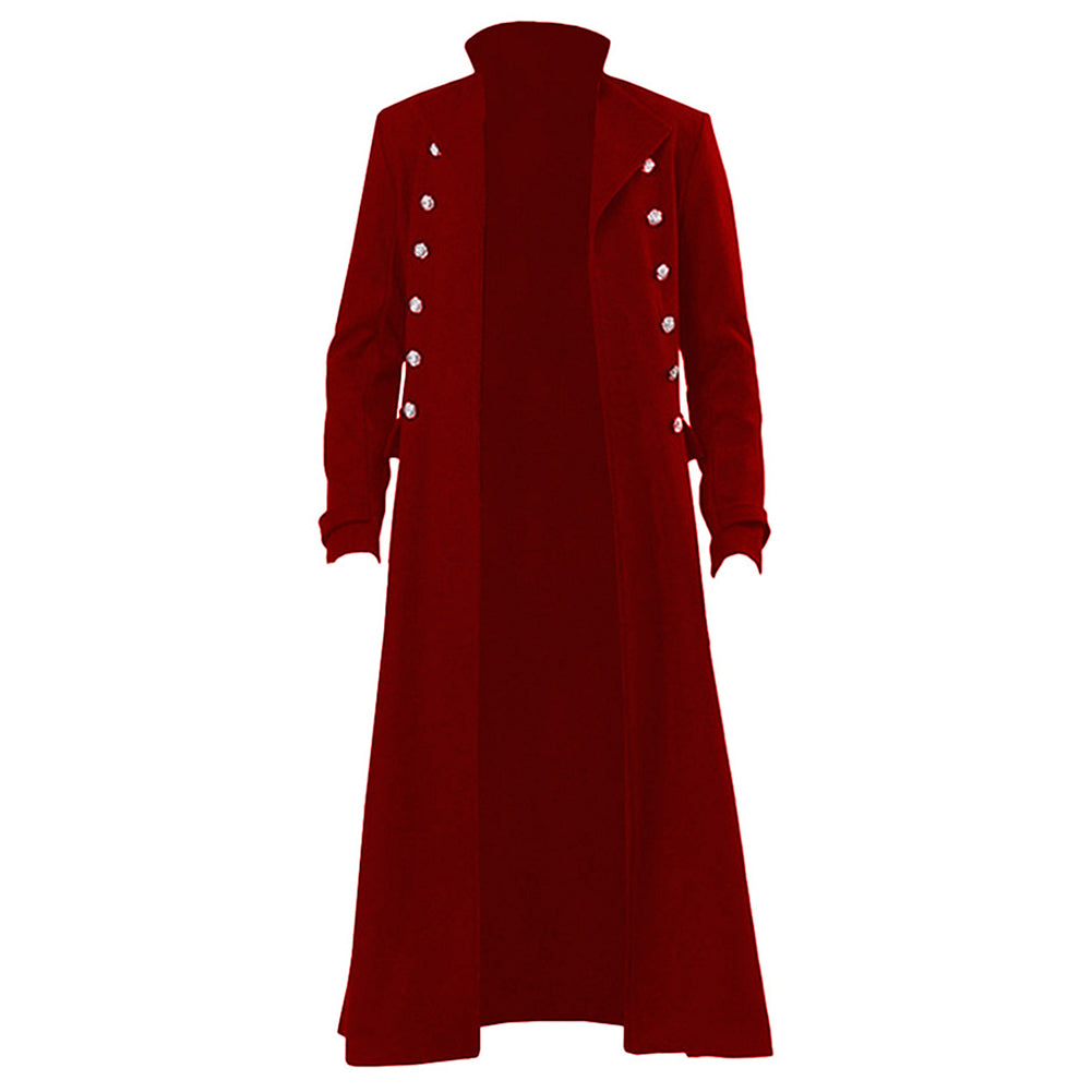 Herren rot Gothic Punk Cosplay Kostüm Outfits Halloween Karneval Anzug