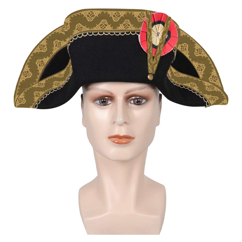 Kapitänshut Napoleon Präsident Heu Outfits Halloween Karneval Kostüm Zubehör Mütze Prop Hut Frankreich