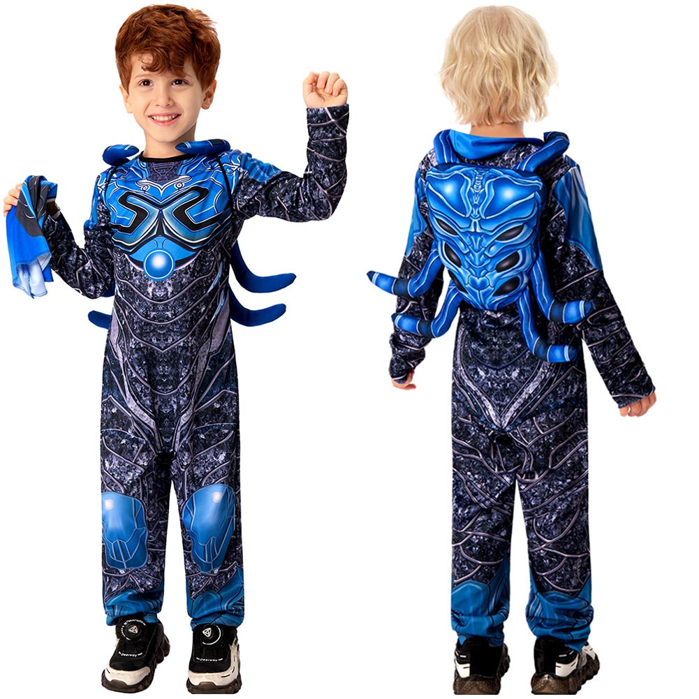 Kinder blau Jumpsuit Cosplay Kostüm Outfits Halloween Karneval Anzug