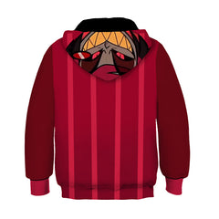 Kinder Hazbin Hotel Alastor Cosplay Hoodie 3D Druck Sweatshirt mit Kapuze treetwear Pullover