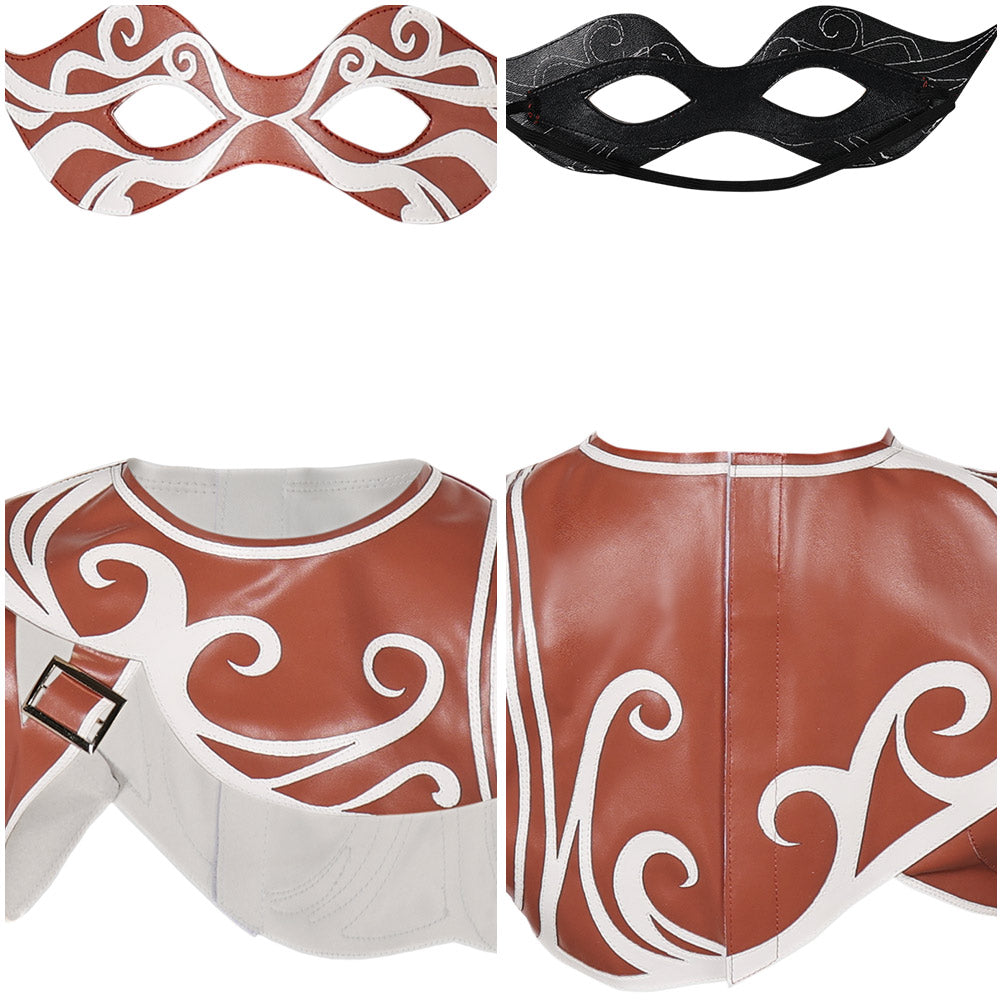 Kinder Kitty Kostüm Outfits Halloween Karneval Anzug Urlaub verkleiden sich Auge Maske Kitty