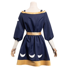 Kinder Mädchen blau Kleid Partykleid Elegant Kurzarm Sommerkleider Kinder Einfarbig A Linie Freizeitkleid
