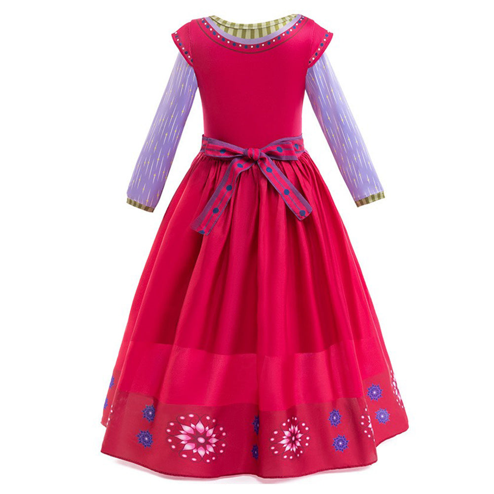 Kinder Mädchen Kleid Film 2023 - Dahlie Blume Cosplay Kostüm Outfits