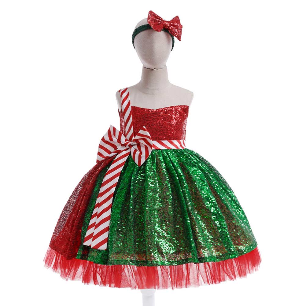 Kinder Mädchen Kleid Weihnachten Cosplay Kostüm Outfits