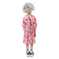 Kinder Mädchen Oma Cosplay Kostüm Outfits Halloween Karneval Anzug