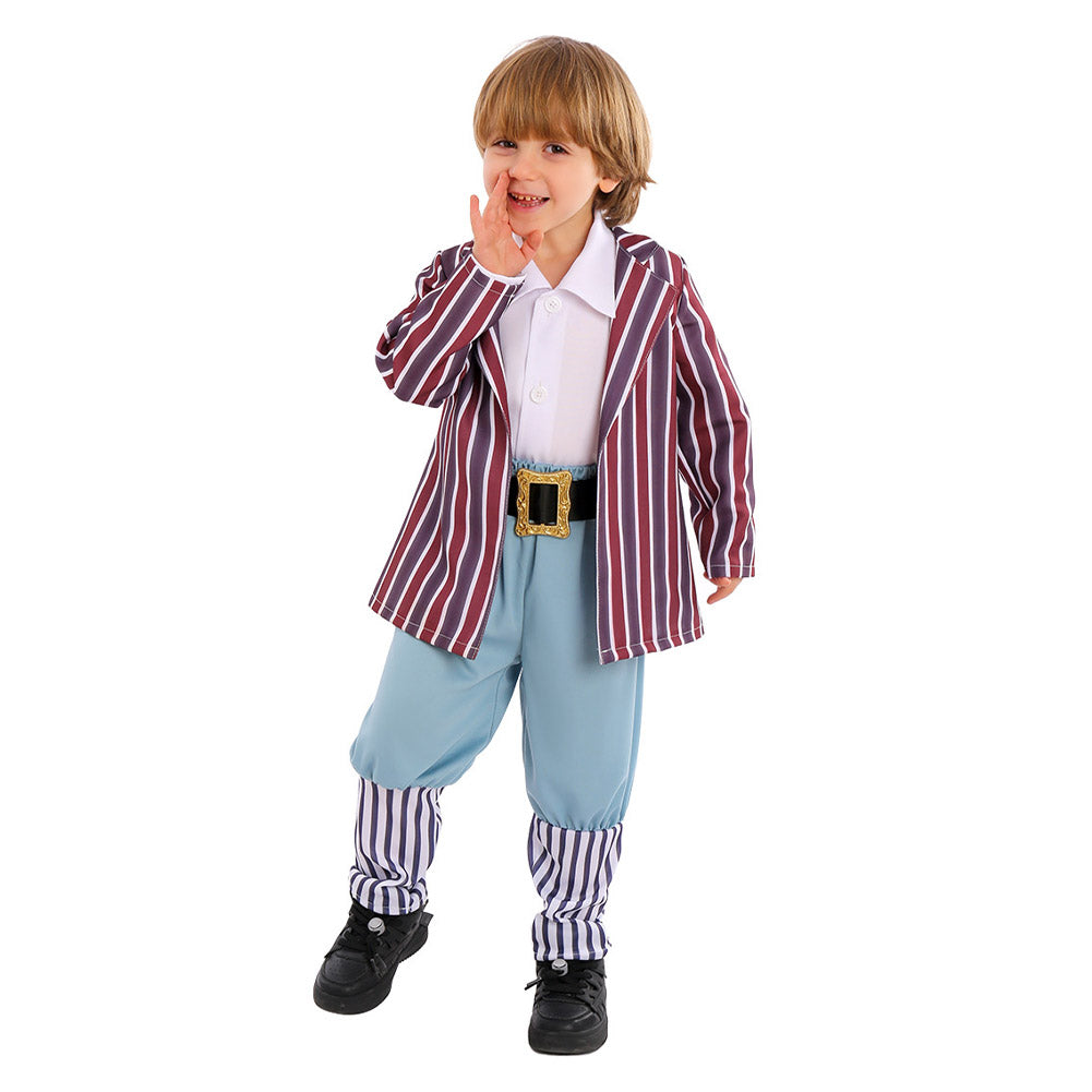Kinder Oompa cosplay kostüm Outfits Halloween Karneval Anzug