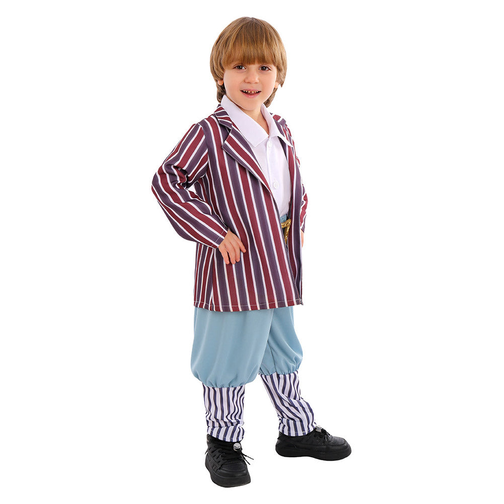 Kinder Oompa cosplay kostüm Outfits Halloween Karneval Anzug
