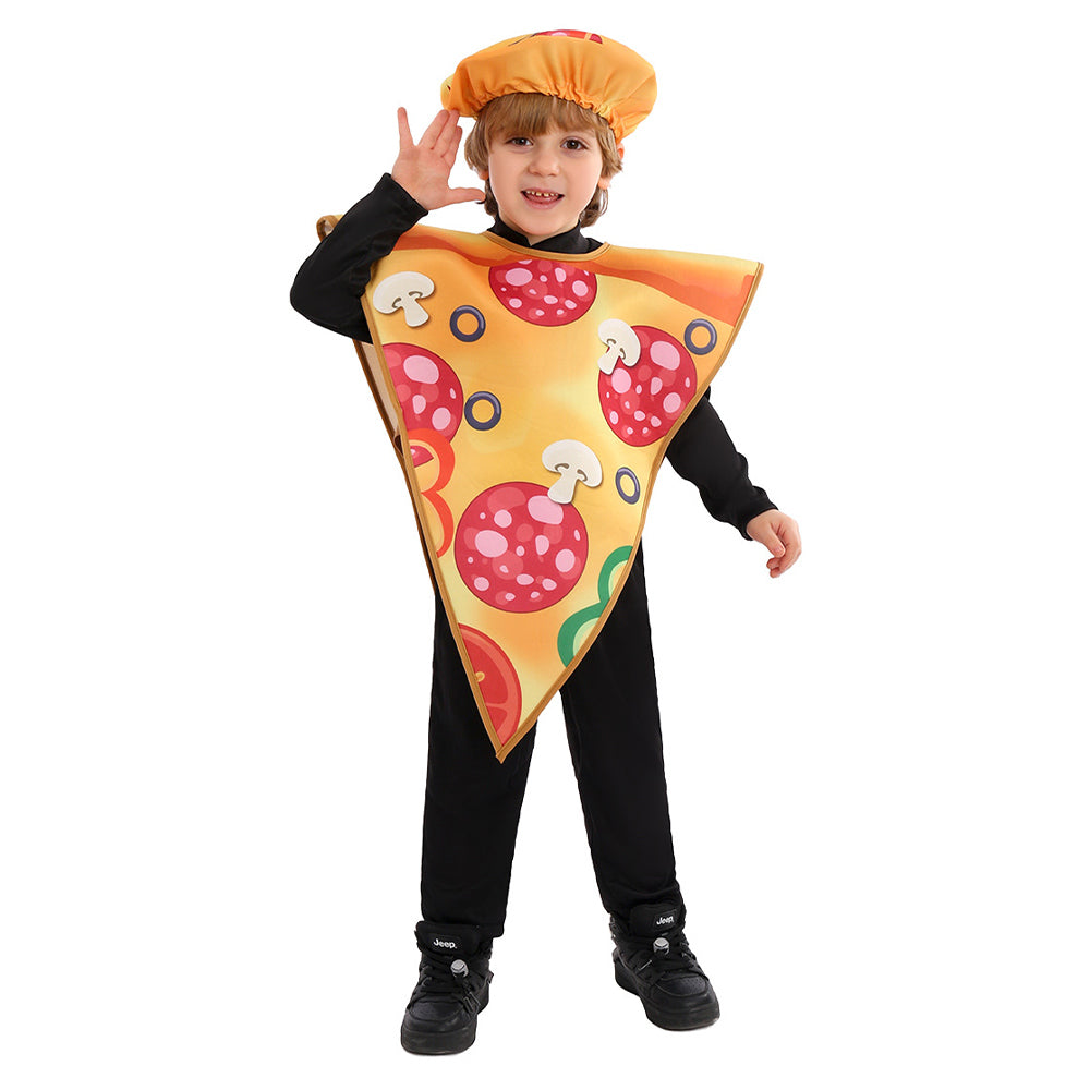 Kinder Pizza Bühne Auftritt Kleidung Cosplay Kostüm Outfits Halloween Karneval Anzug