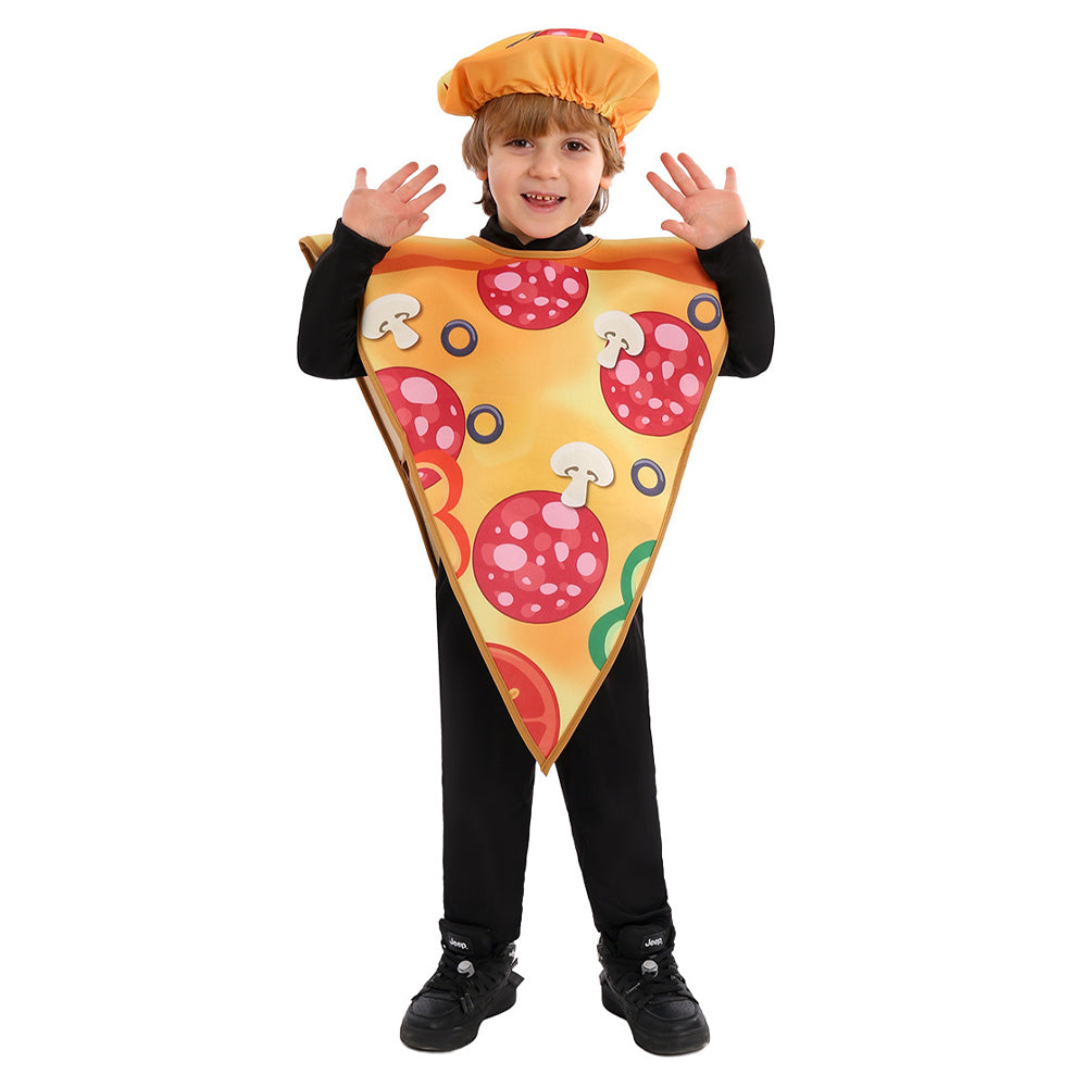 Kinder Pizza Bühne Auftritt Kleidung Cosplay Kostüm Outfits Halloween Karneval Anzug