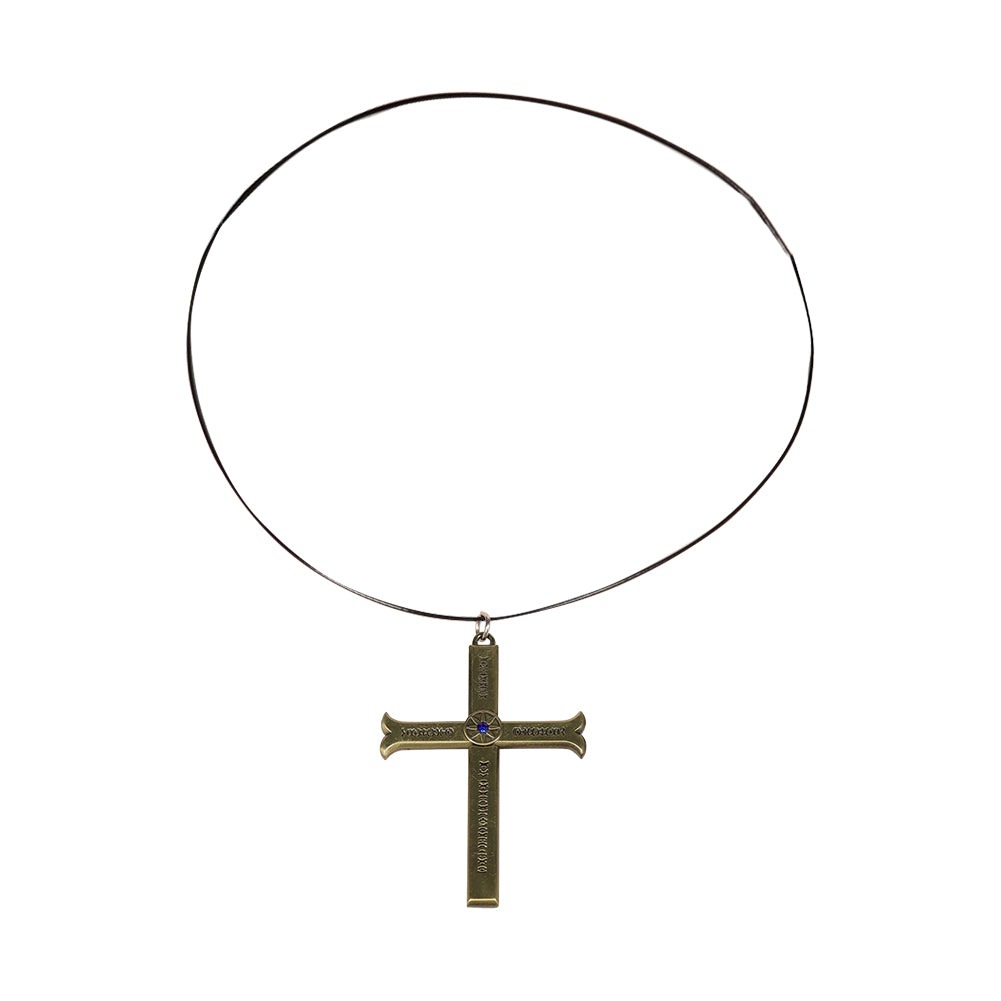 Kreuz Halskette Adlerauge Cosplay Hut Kappe Halskette Halloween Karneval Kostüm Zubehör Proop Hut Cosplay