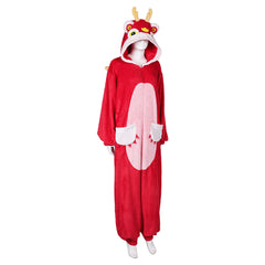 Unisex Schlafanzug Drache Cosplay Kostüm Outfits Halloween Karneval Anzug Baby Drache