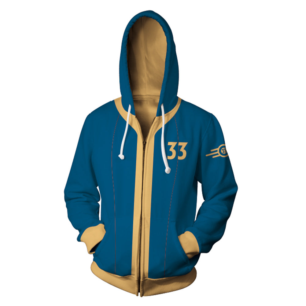 unisex Spiel Fallout Shelter Cosplay Hoodie Kostüm Outfits Halloween Karneval Anzug