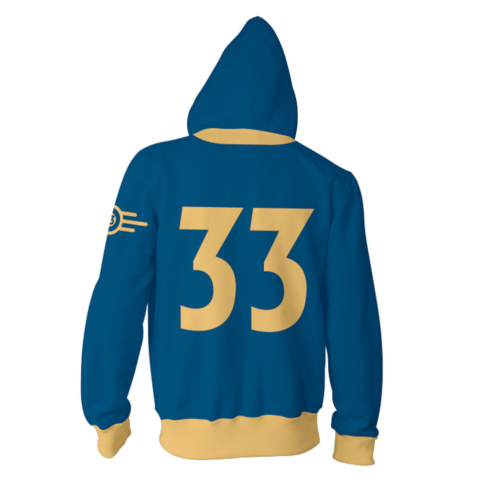 unisex Spiel Fallout Shelter Cosplay Hoodie Kostüm Outfits Halloween Karneval Anzug